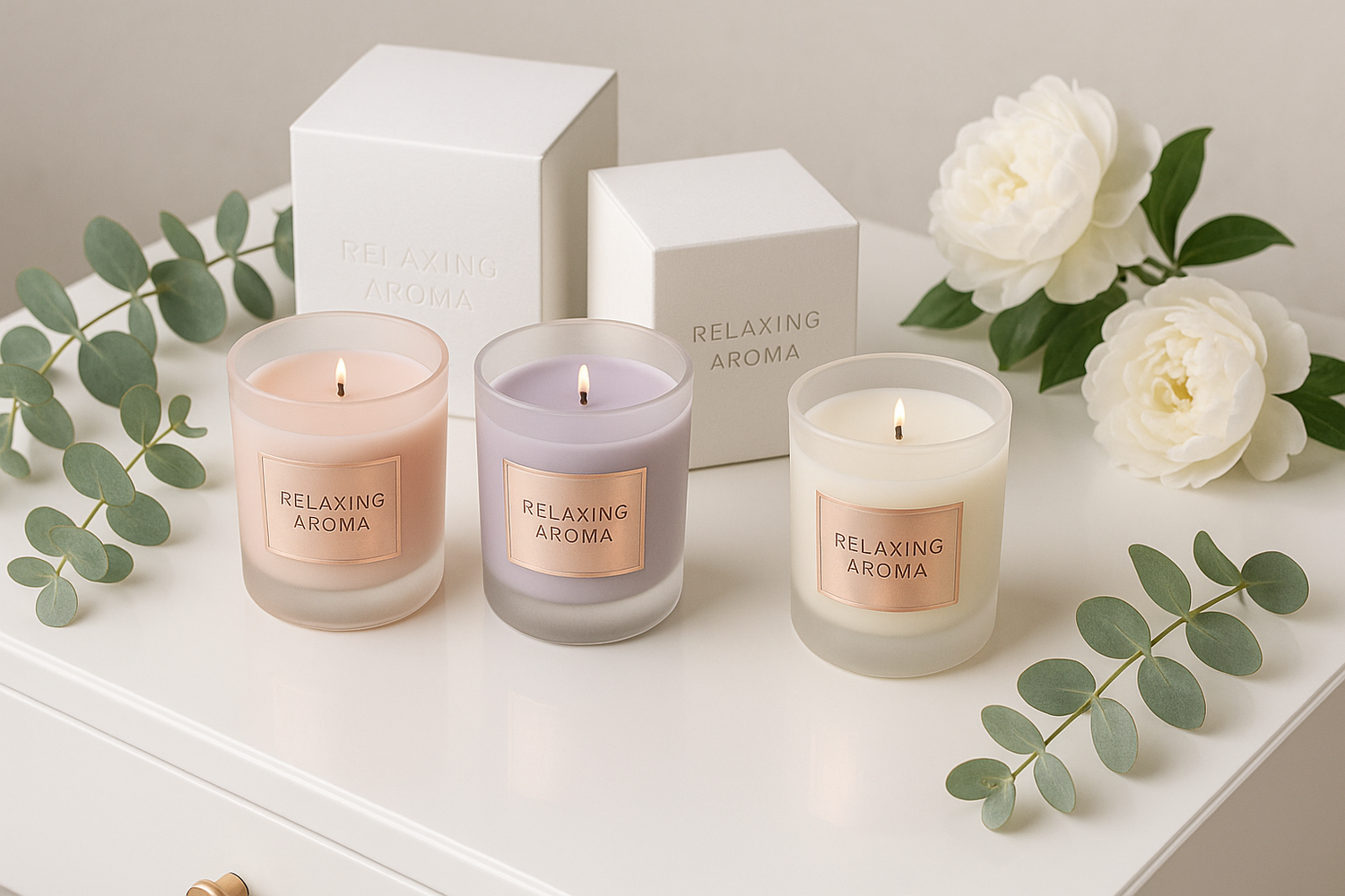 luxury chic candles by relaxing aroma candle company